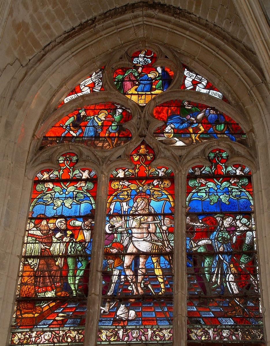 Troyes - Eglise Saint-Nizier - Martyre de saint Sébastien (1520) 