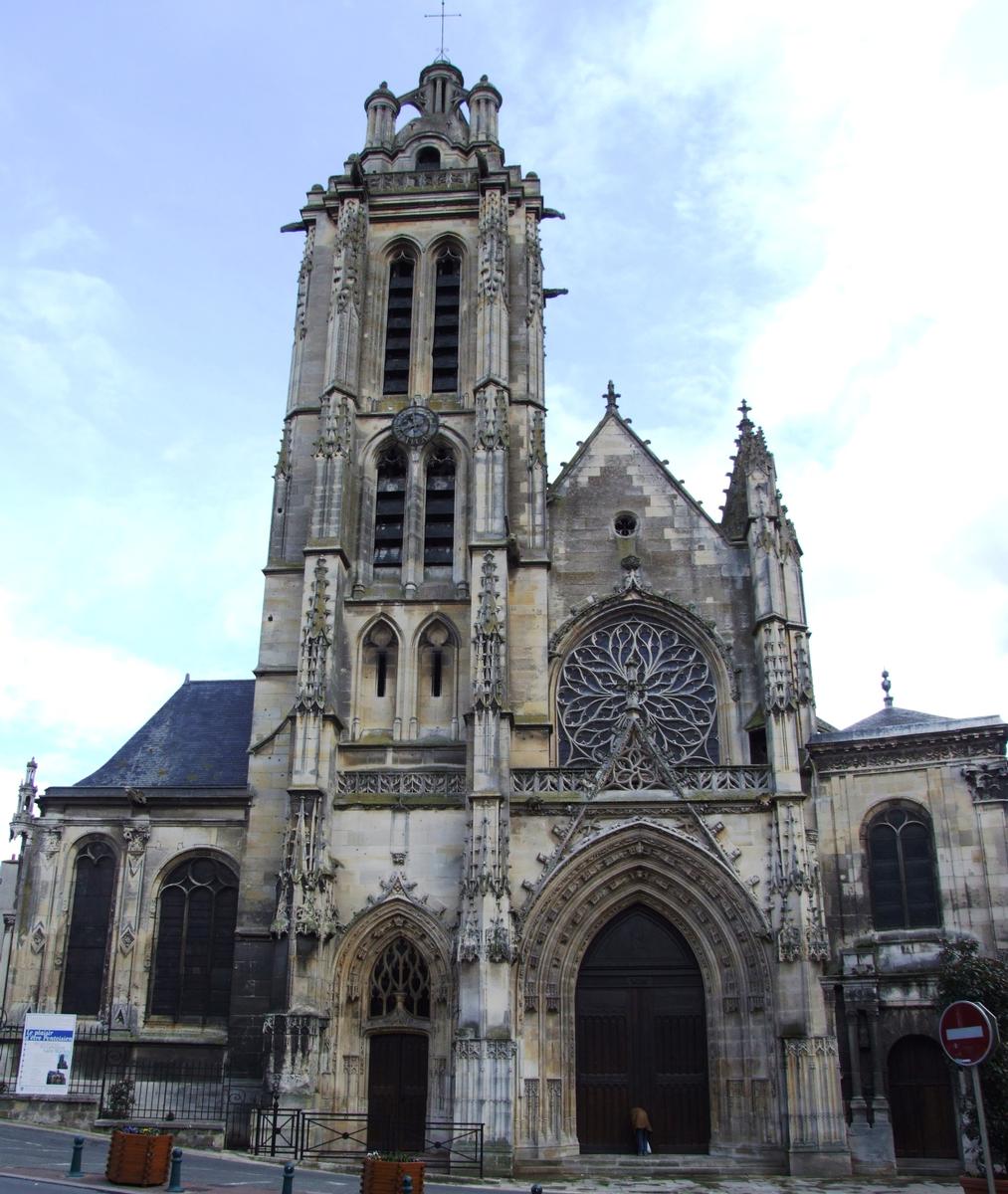 Pontoise - Cathédrale Saint-Maclou - Façade - Ensemble 