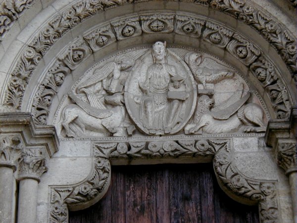 Cathédrale Notre-Dame de Verdun.Portail du Lion - Tympan 