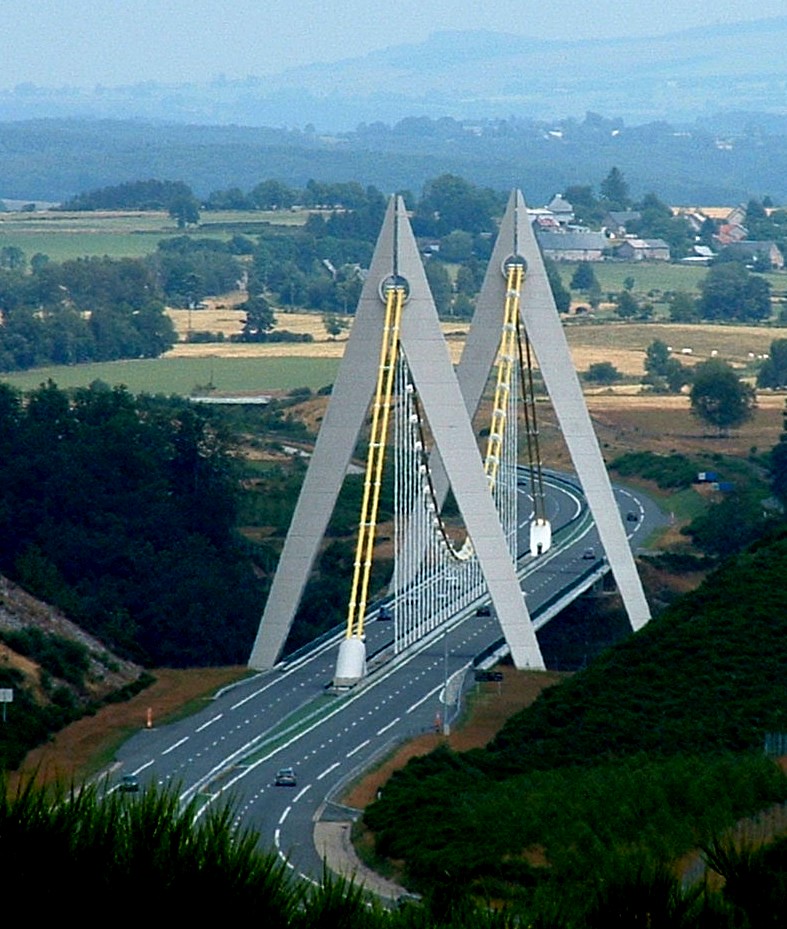 Chavanon Viaduct seen from the aire de Chavanon 