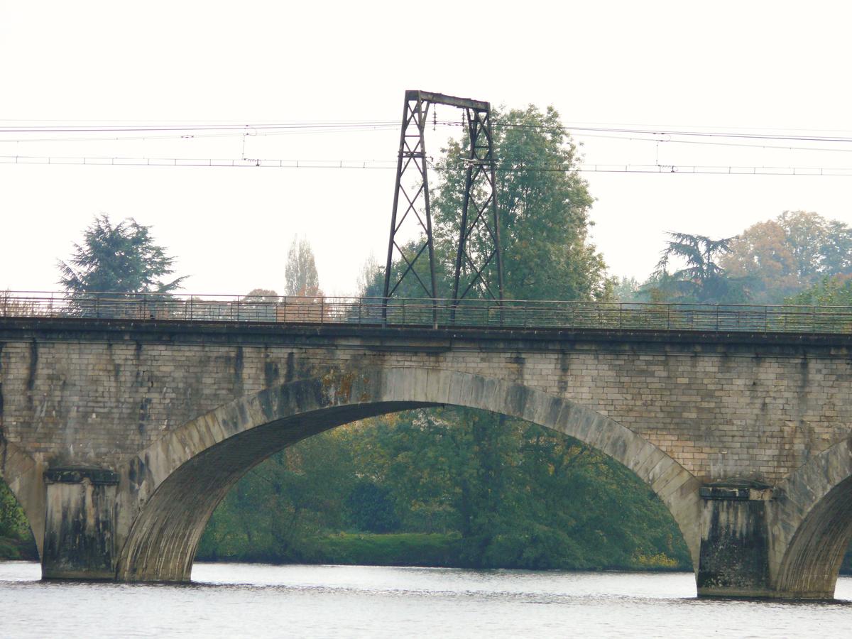Upstream Railroad Bridge 