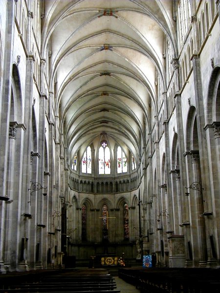 Cathédrale Saint-Maurice à Vienne.Nef 