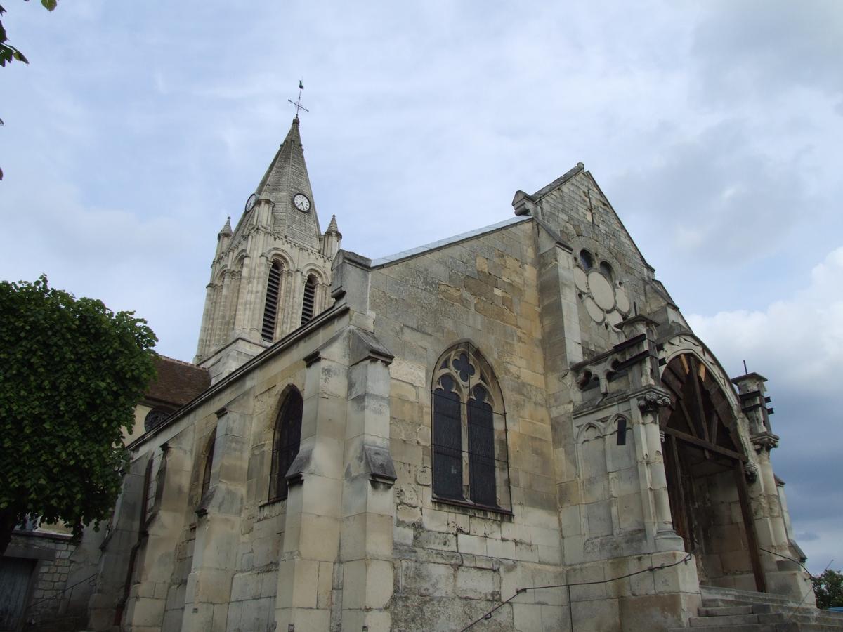 Conflans-Sainte-Honorine - Eglise Saint-Maclou - Portail et clocher 