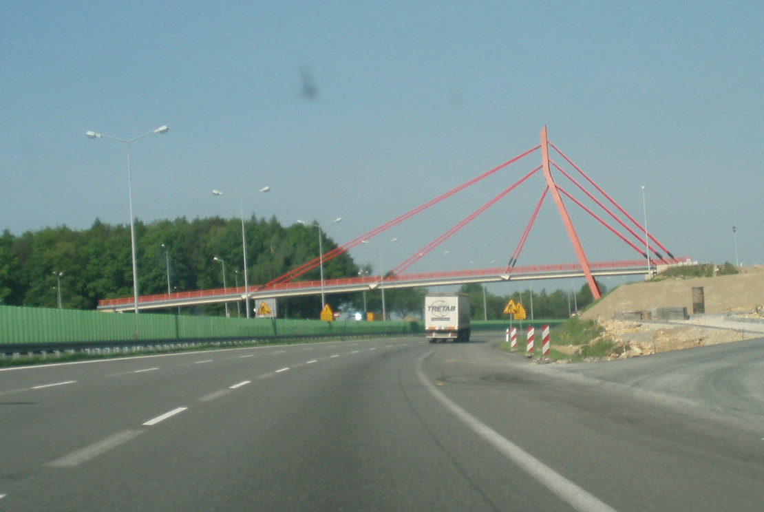 Krzywy Kij – «Broken Stick» – Bridge across A4 motorway 