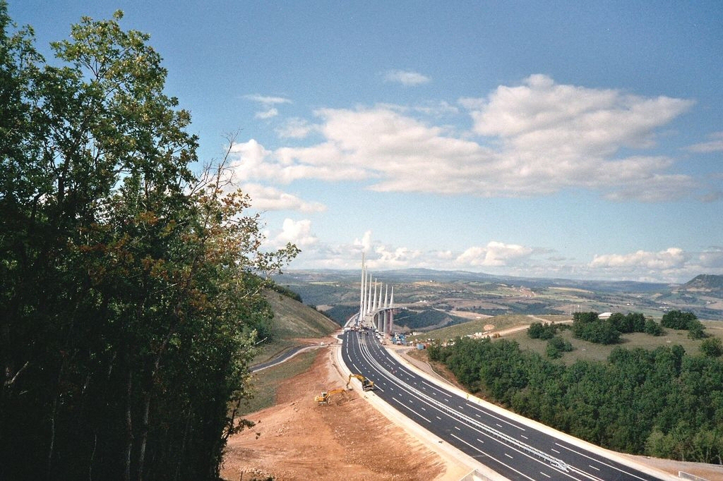 Viaduc de MillauVue depuis la culée sud 