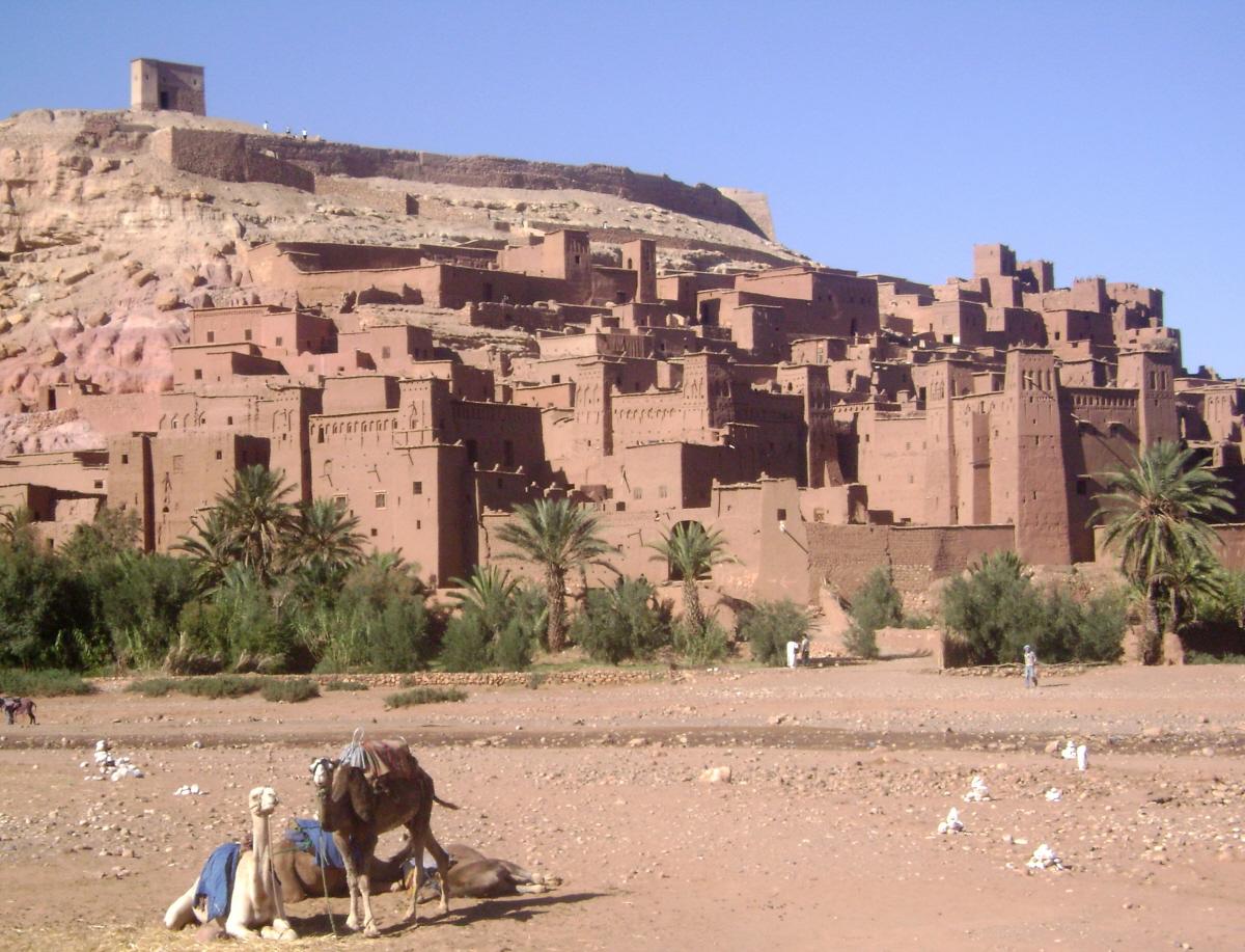 Le "ksar" (village fortifié) d'Aït-Ben-Haddou, dans la province de Ouarzazate (Maroc) 