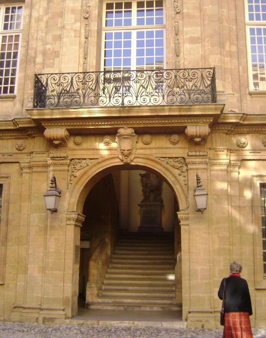 La cour intérieure de l'Hôtel de Ville d'Aix-en-Provence 