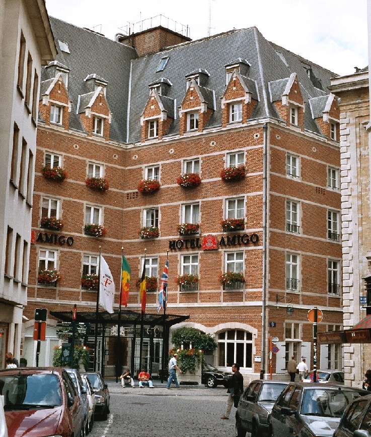 L'Amigo, le plus célèbre hôtel de luxe de Bruxelles, derrière l'Hôtel de Ville 