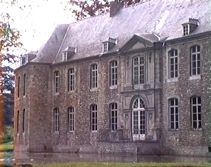 Le château d'Annevoie (province de Namur): la façade arrière (18e siècle) 