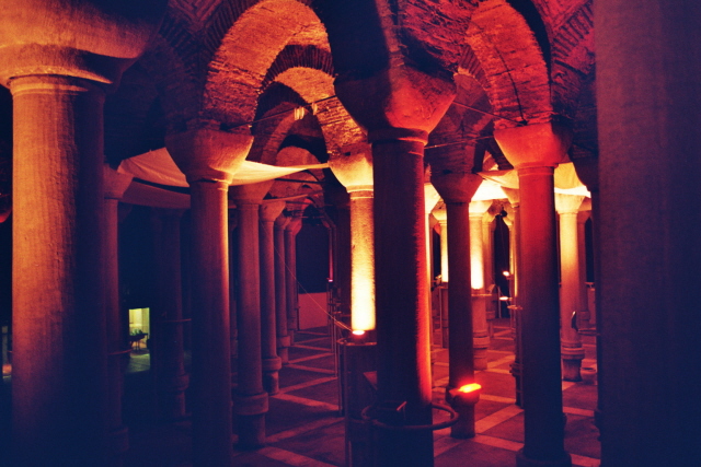 Cistern of a Thousand and One Columns in Istanbul 