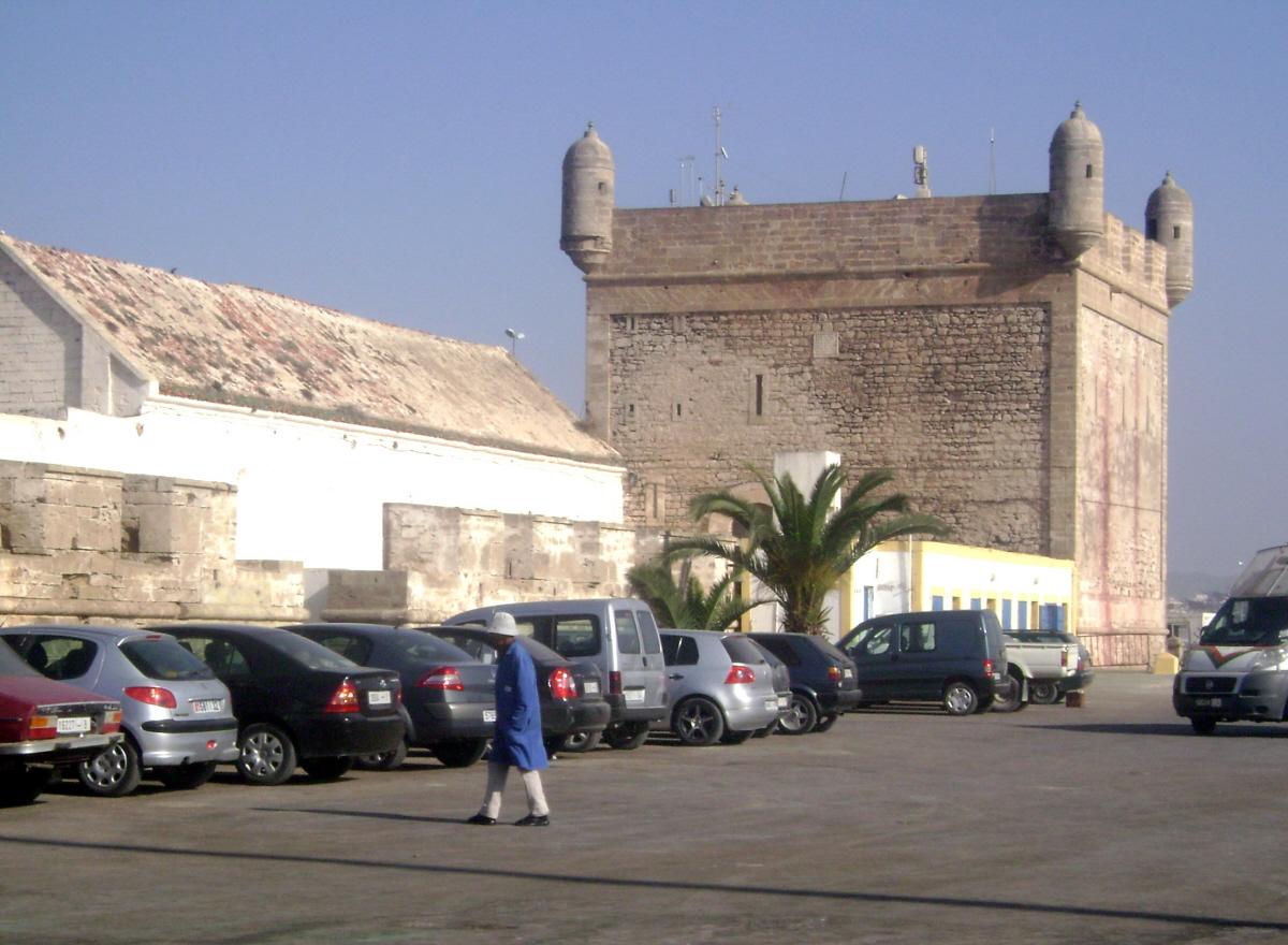 La sqala (muraille) du port d'Essaouira, construite par un renégat anglais en 1806 