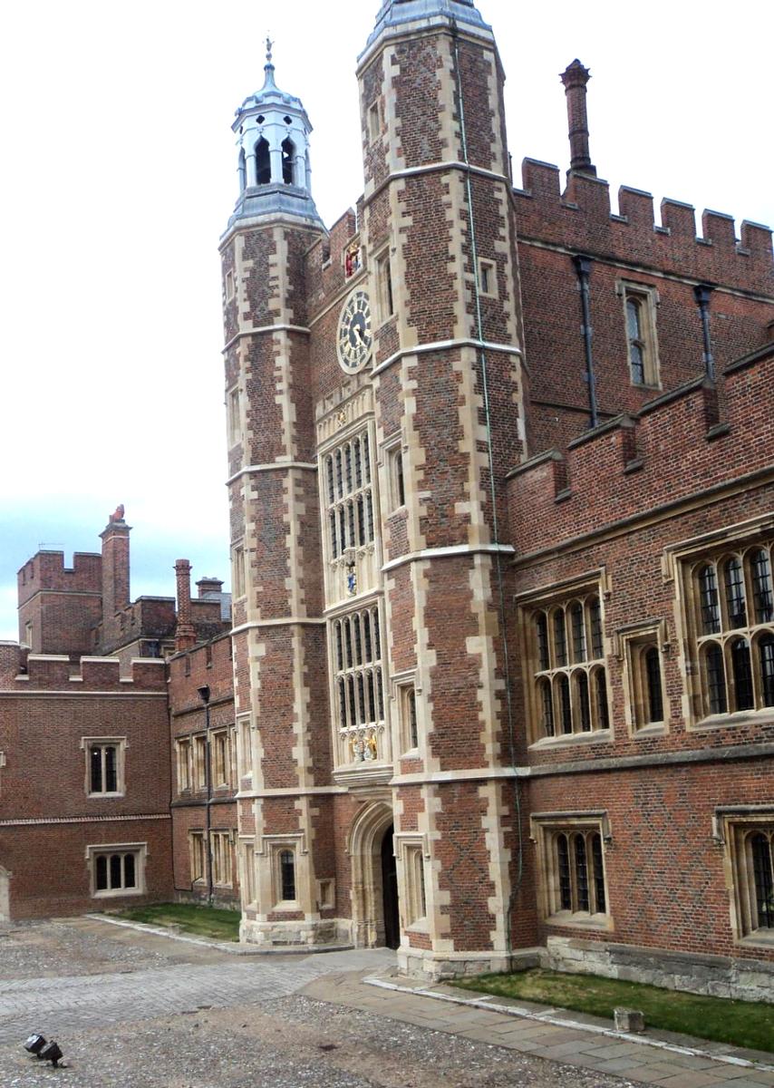 Les bâtiments du célèbre collège d'Eton, près de Windsor (15e-16e siècles) 