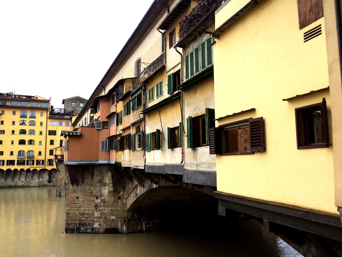 Le ponte Vecchio, sur l'Arno, à Florence 