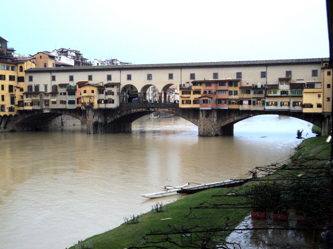 Le ponte Vecchio, sur l'Arno, à Florence 