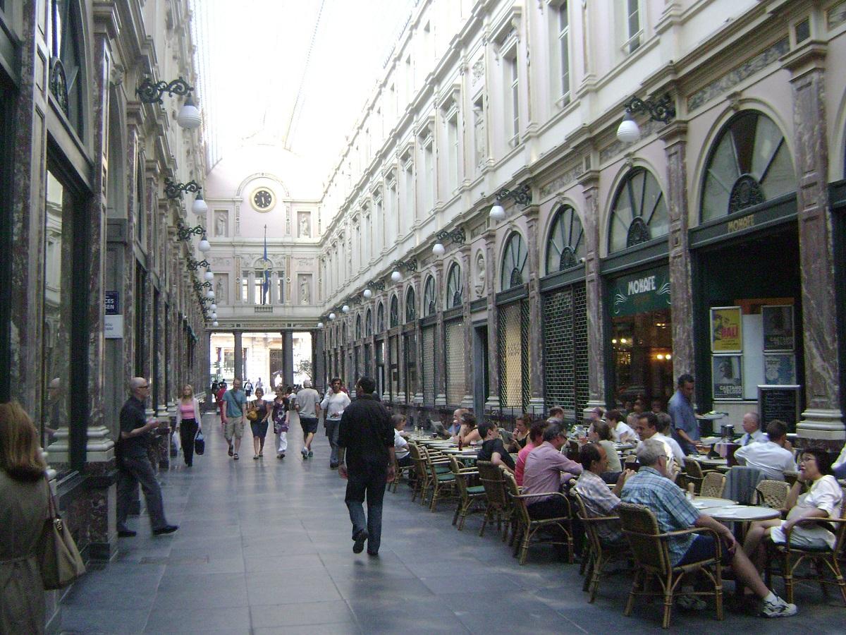 Les galeries royales Saint-Hubert, dans le centre de Bruxelles 