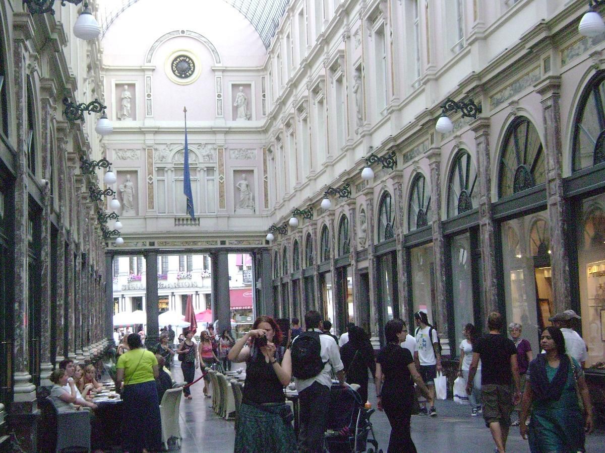 Les galeries royales Saint-Hubert, à Bruxelles 