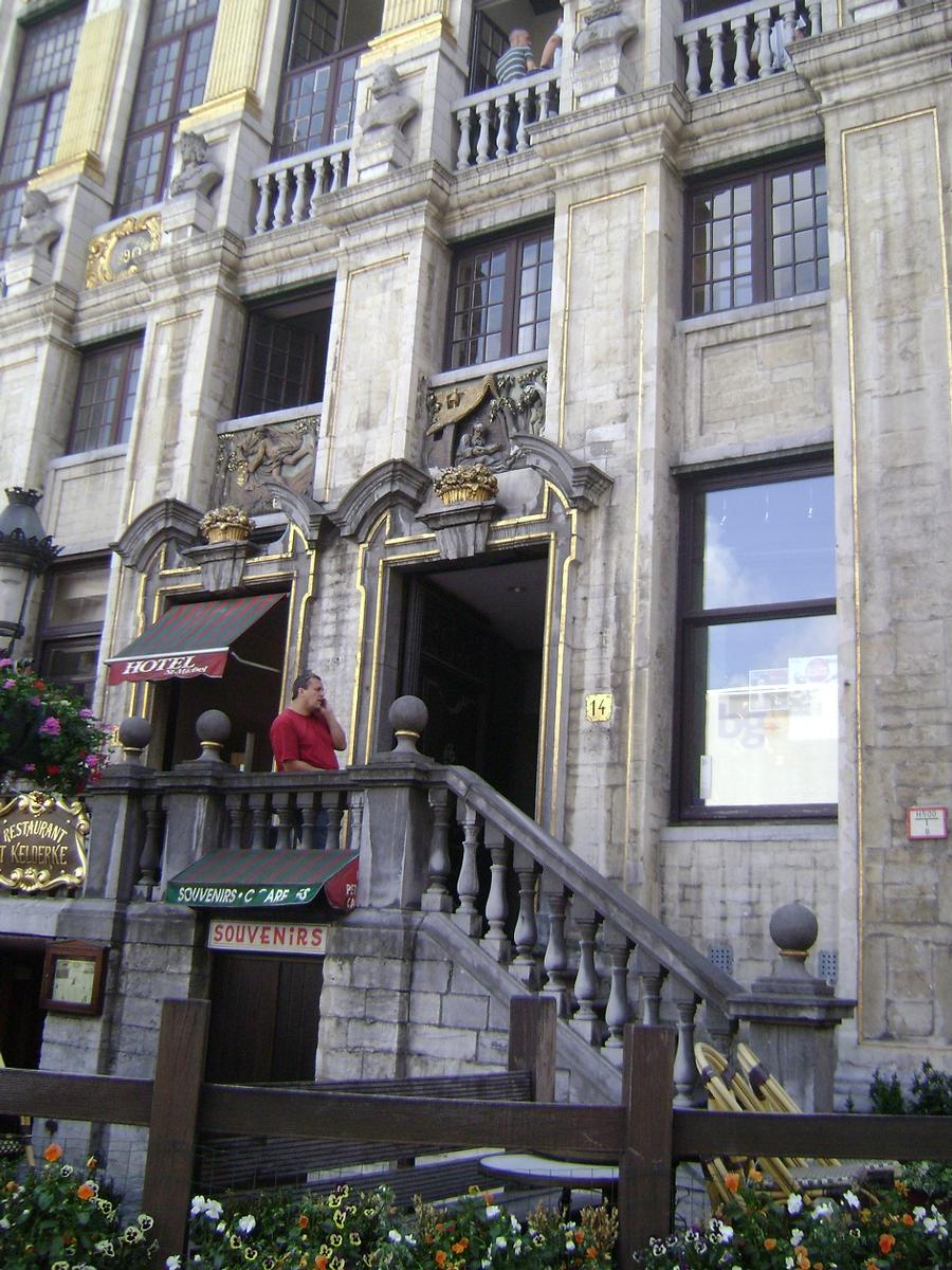 La façade de la maison des Ducs de Brabant, sur la grand place de Bruxelles 