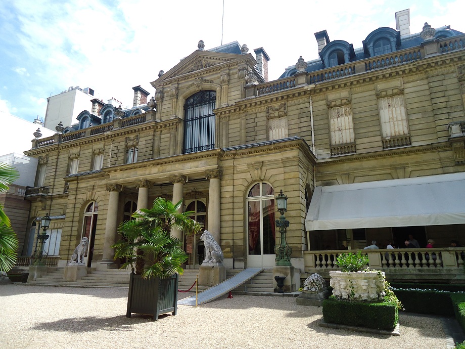 Le Musée Jacquemart-André, boulevard Haussmann (Paris 8e), ancienne résidence du couple Jacquemart, vu depuis le côté jardin 