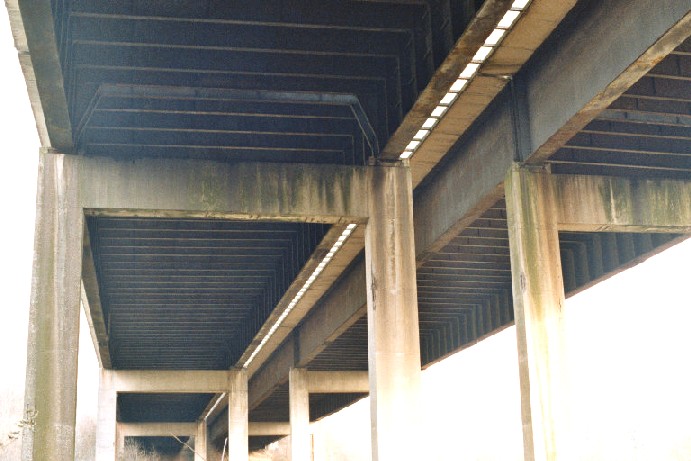La structure métallique du viaduc de Lavoir (commune de Héron) 