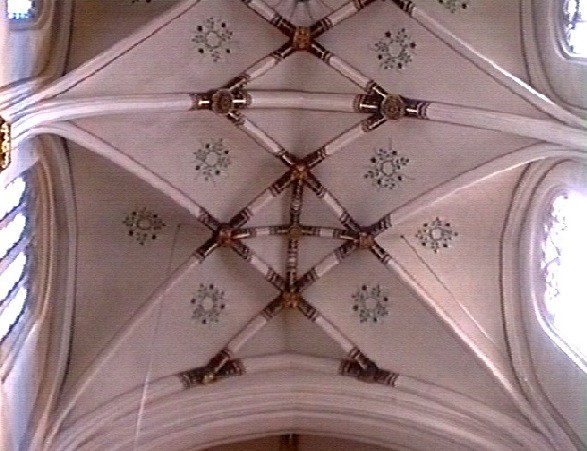 Détail de la voûte de l'église Saint Servais à Maastricht 