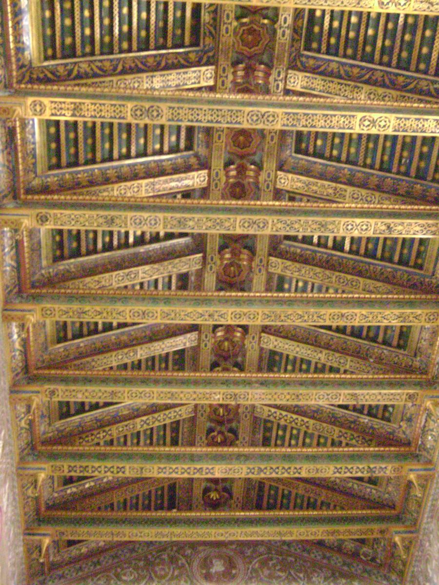 Le plafond de la cathédrale (duomo) de Monreale (Sicile) 