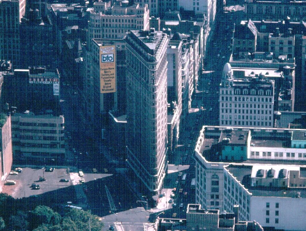 Flatiron Builidng seen from the Empire State Building 