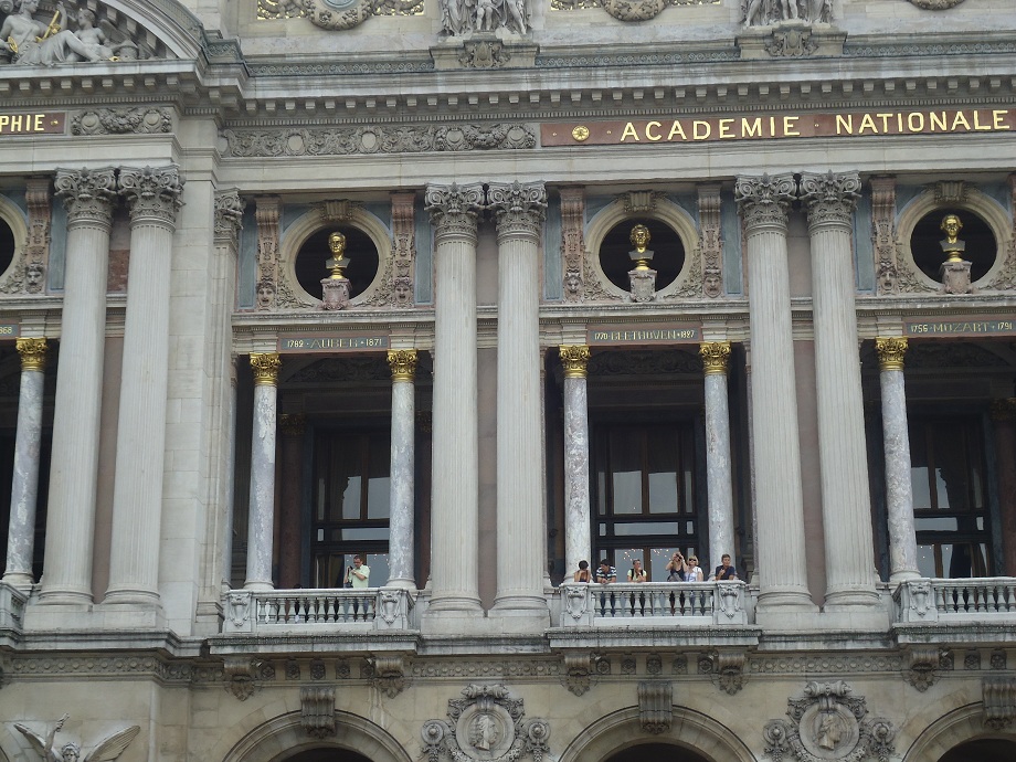 La façade de l'Opéra Garnier 