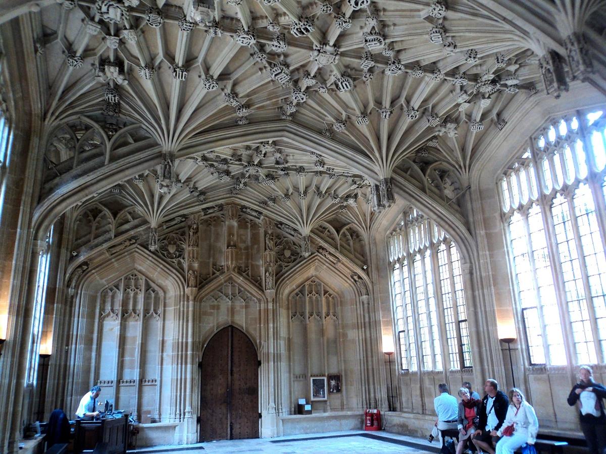 La salle d'honneur de Divinity School, à Oxford 