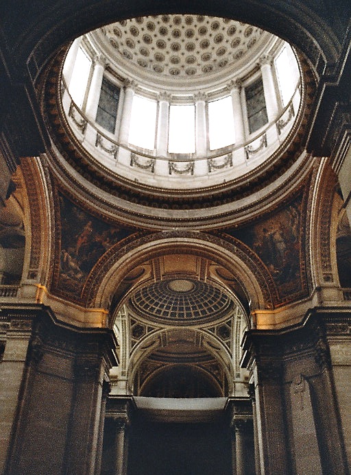 La coupole du Panthéon, vue intérieure 