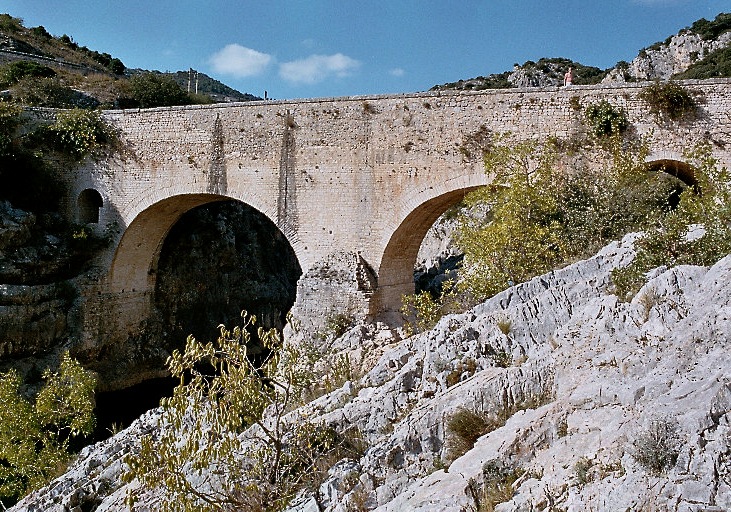 Le Pont du Diable, près de Saint-Jean-de-Fos (Hérault) 