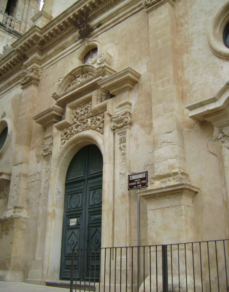 La façade baroque de l'église Santa Maria del Itria, à Ragusa Superiore 