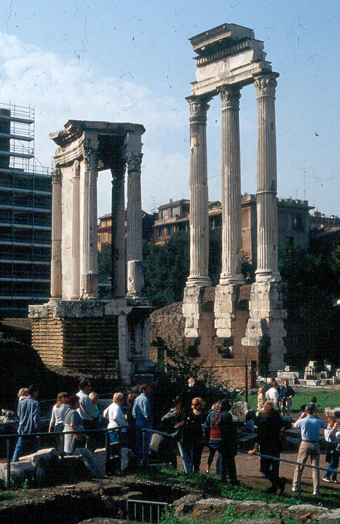 Forum Romanum. Tempel des Castor und des Pollux 