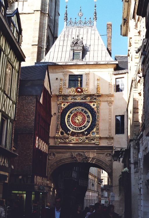 La tour du Gros Horloge, à Rouen 
