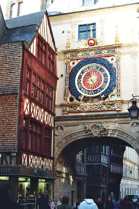 La tour du Gros Horloge, à Rouen 