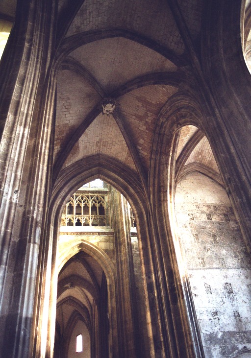 Les voûtes et les nefs de l'église Saint-Maclou à Rouen 