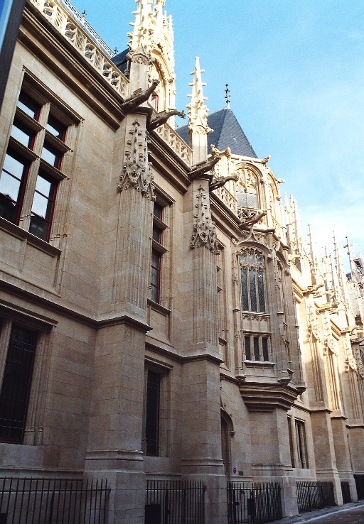 Le palais de Justice, ancien Parlement de Normandie à Rouen de style gothique flamboyant 