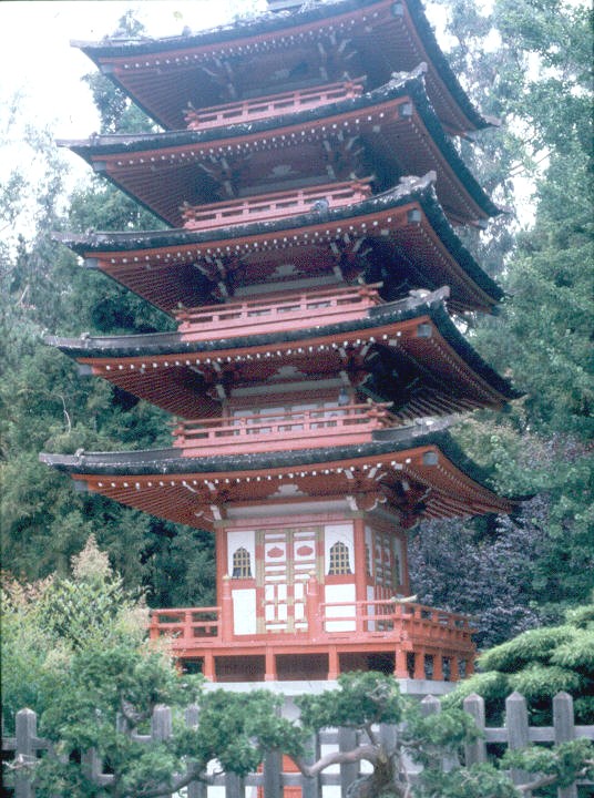 Japanese Tea Garden Pagoda San Francisco Structurae