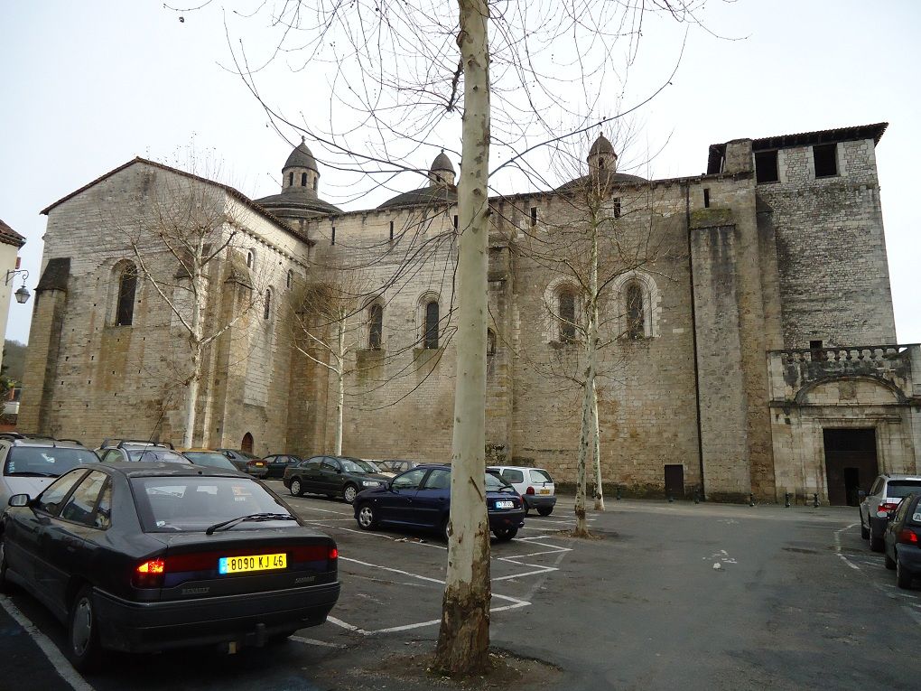L'abbatiale romane Sainte Marie, à Souillac (Lot) 