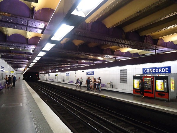 La station de métro Concorde (Paris 1er) 