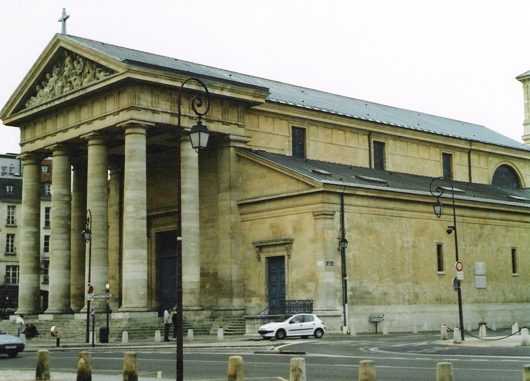 La façade de l'église Saint Germain (classique), à Saint-Germain-en-Laye (Yvelines) 