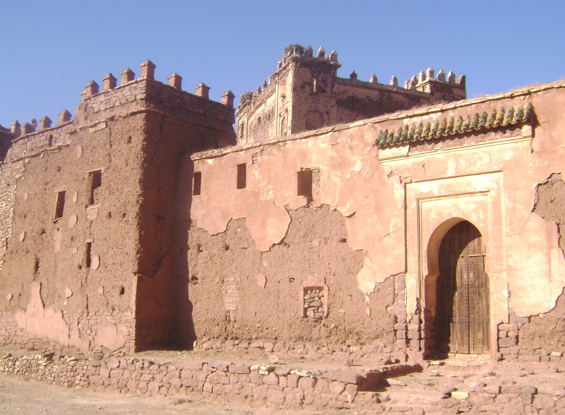 La casbah (forteresse) du Glaoui (le gouverneur de Marrakech au 19e siècle) à Telouèt, dans la province de Ouarzazate 