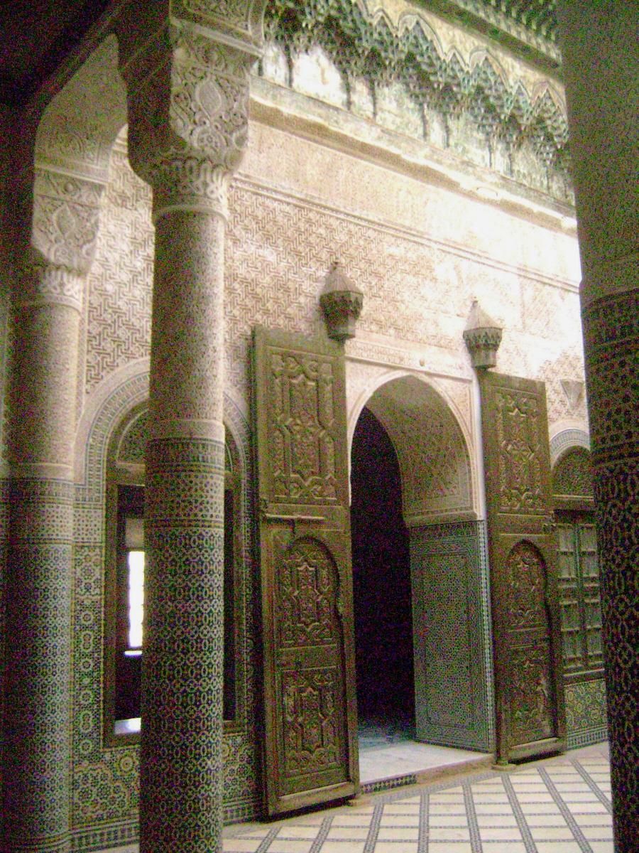Fiche média no. 156036 Le harem (= les appartements privés) de la casbah du Glaoui à Telouèt (province de Ouarzazate), forteresse construite dans la 2e moitié du 19e siècle