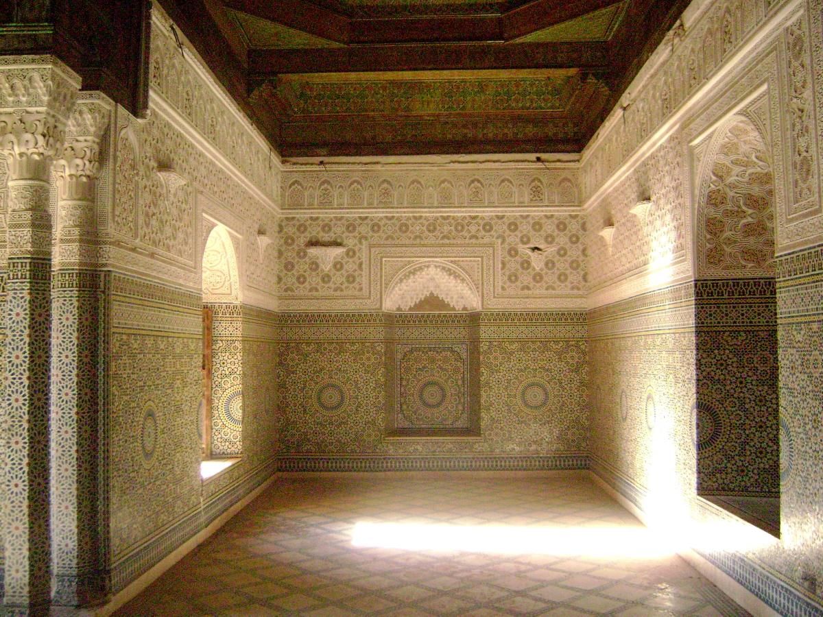 Fiche média no. 156038 Le harem (= les appartements privés) de la casbah du Glaoui à Telouèt (province de Ouarzazate), forteresse construite dans la 2e moitié du 19e siècle