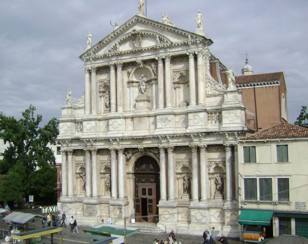 La chiesa (église) degli Scalzi, à côté de la gare San Luca à Venise 