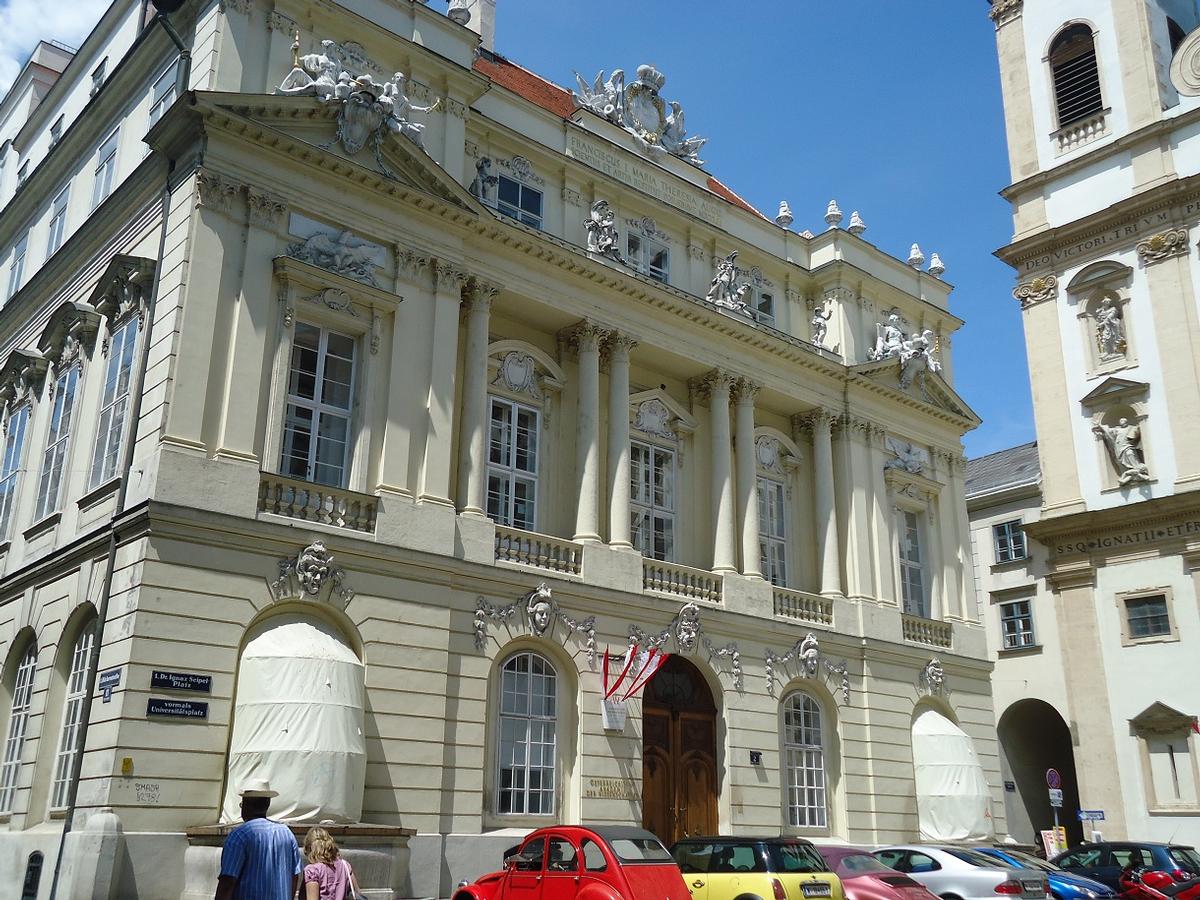 La façade de l'Académie des Sciences de l'Université de Vienne 