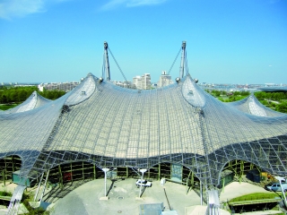 Sanierung des Membrandaches der Olympiahalle München 