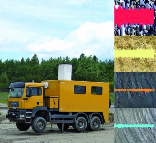 Der akustische Geo-Scanner bestimmt geogene Materialien, z. B. bei Pfahlgründungen (Bild: TU Clausthal, Institut für Bergbau) 
