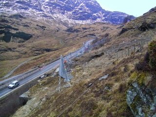 Hangmuren- und Murgang-Barrieren in Schottland 