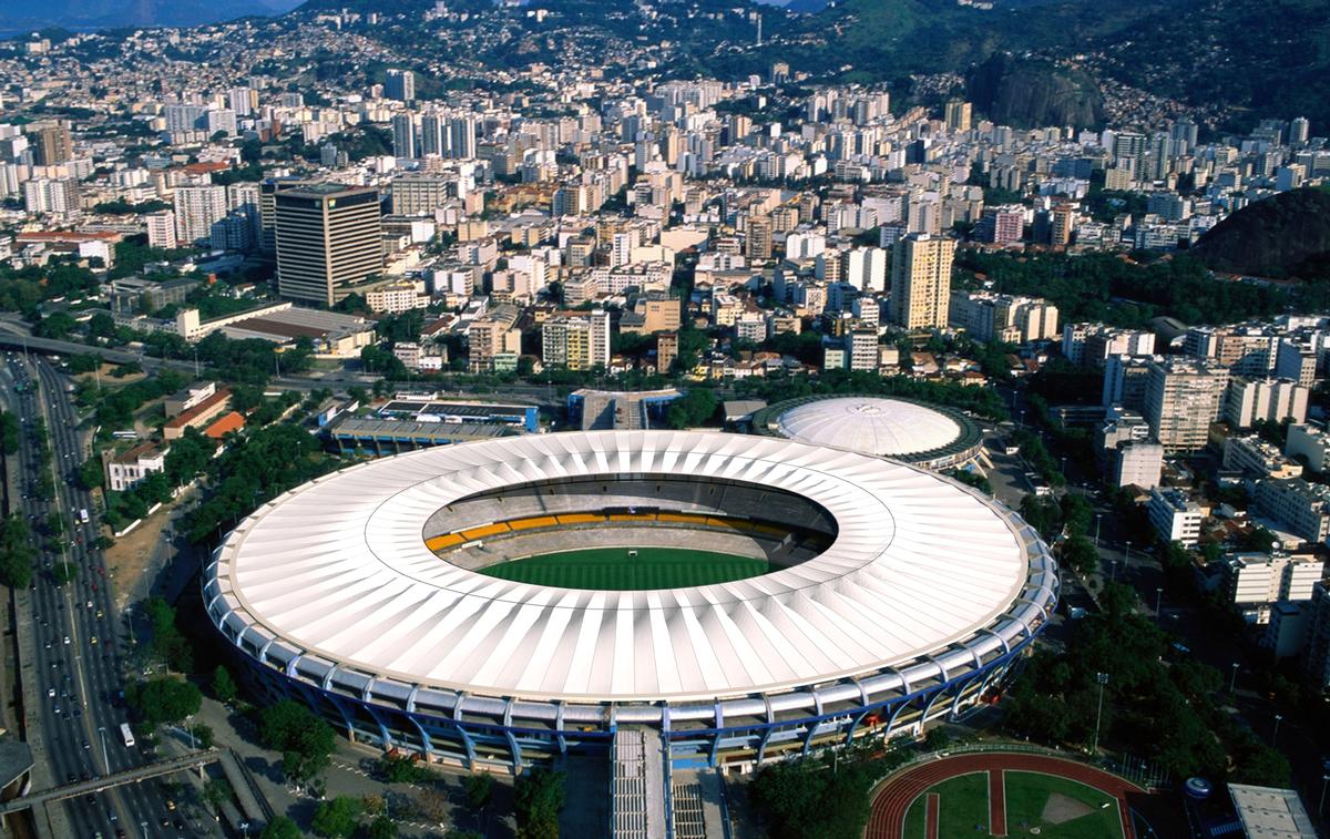 Rendering des Entwurfes des neuen Daches für das Maracanã-Stadion 