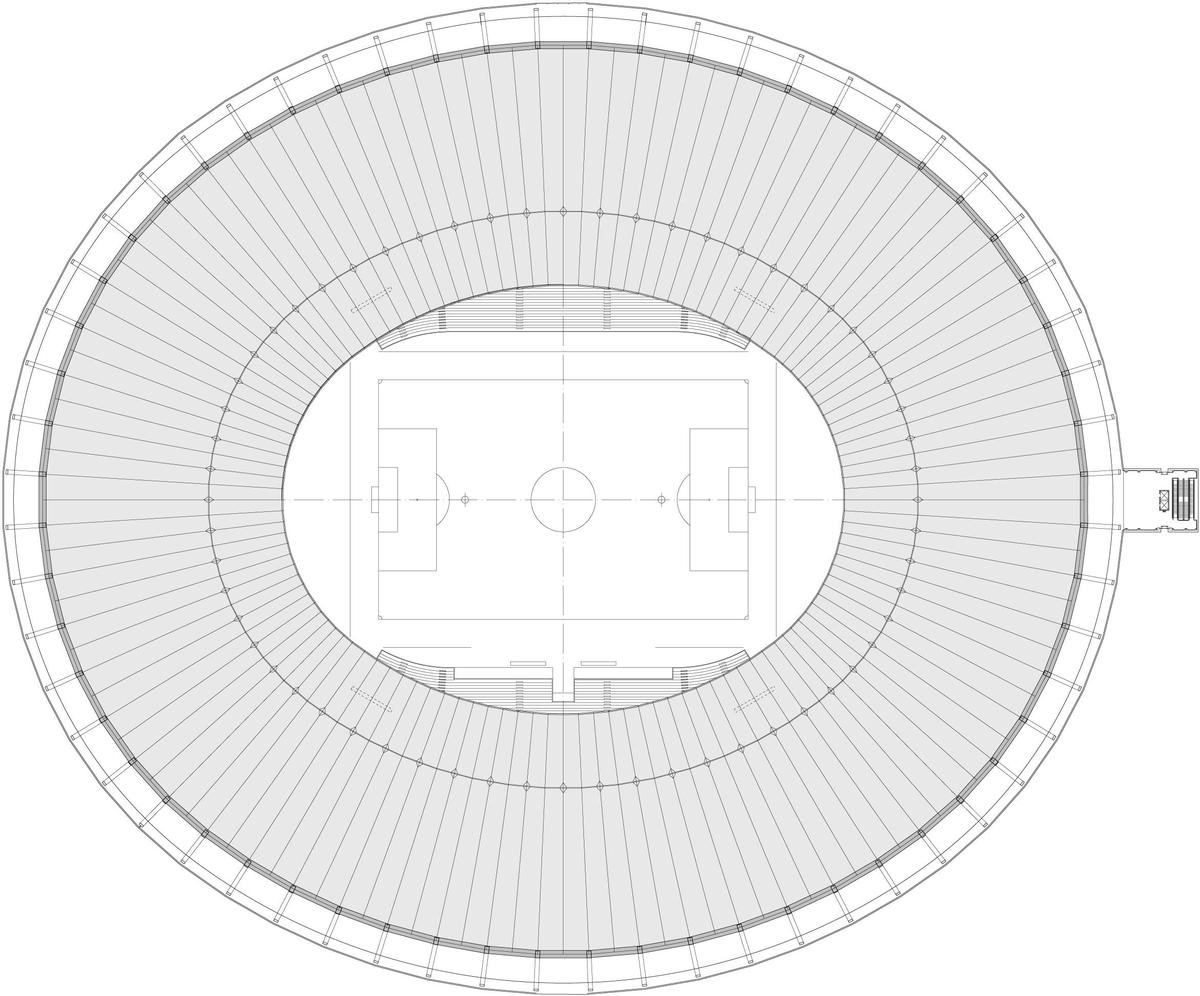 Macaraná Stadium - Plan view 